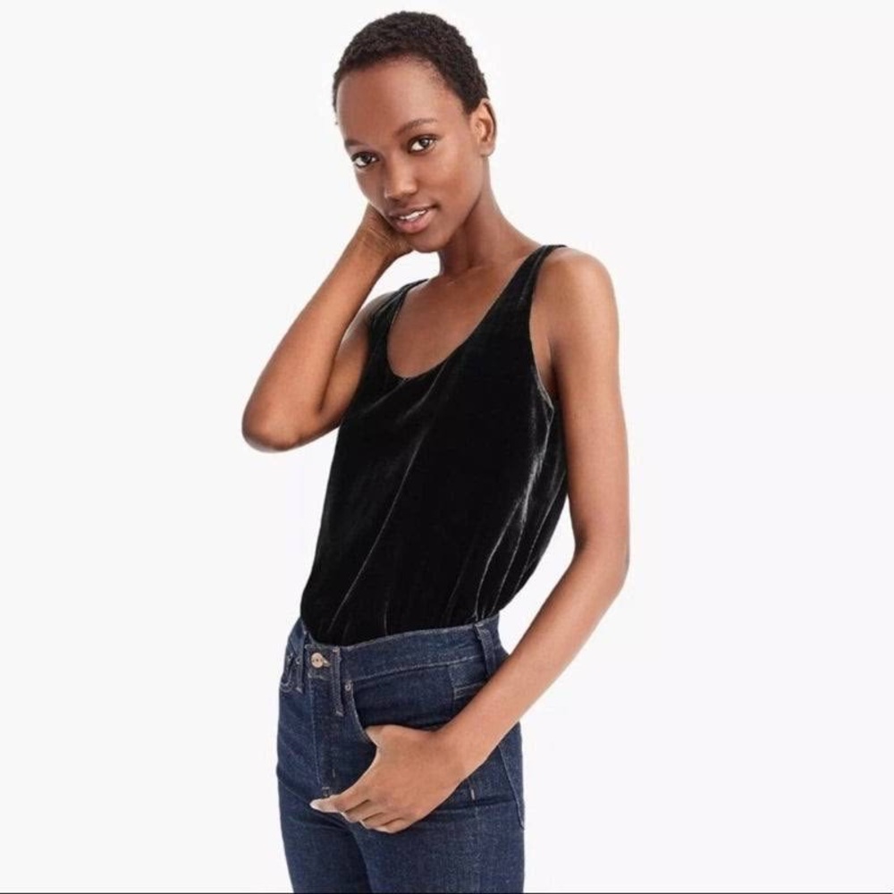 3 for $15 🌸 J. Crew Ultraluxe Velvet Scoop Neck Loose Fit Tank Top